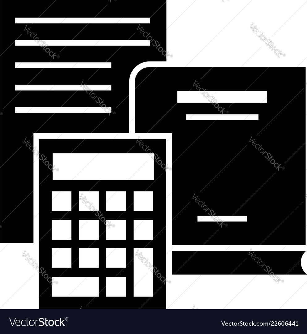 budget calculator icon simple style royalty free vector budget calcultor