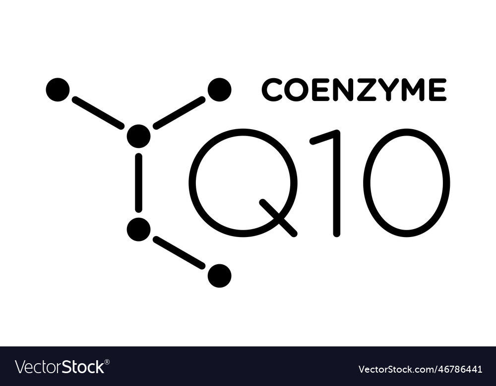 Coenzym q10 Symbol Symbol Logo Konzept