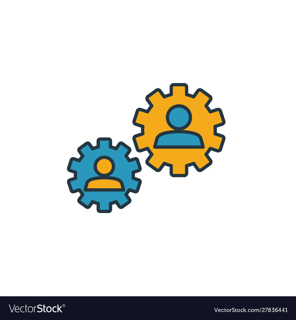 Collaboration icon simple element from soft