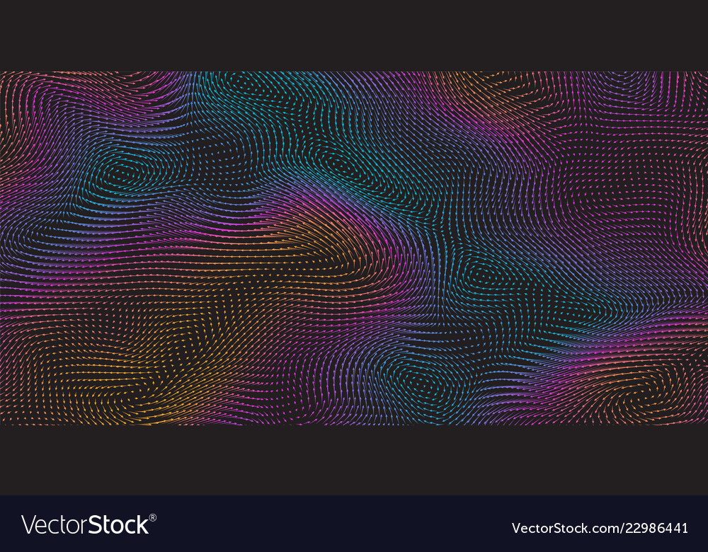 Colorful field visualization of forces