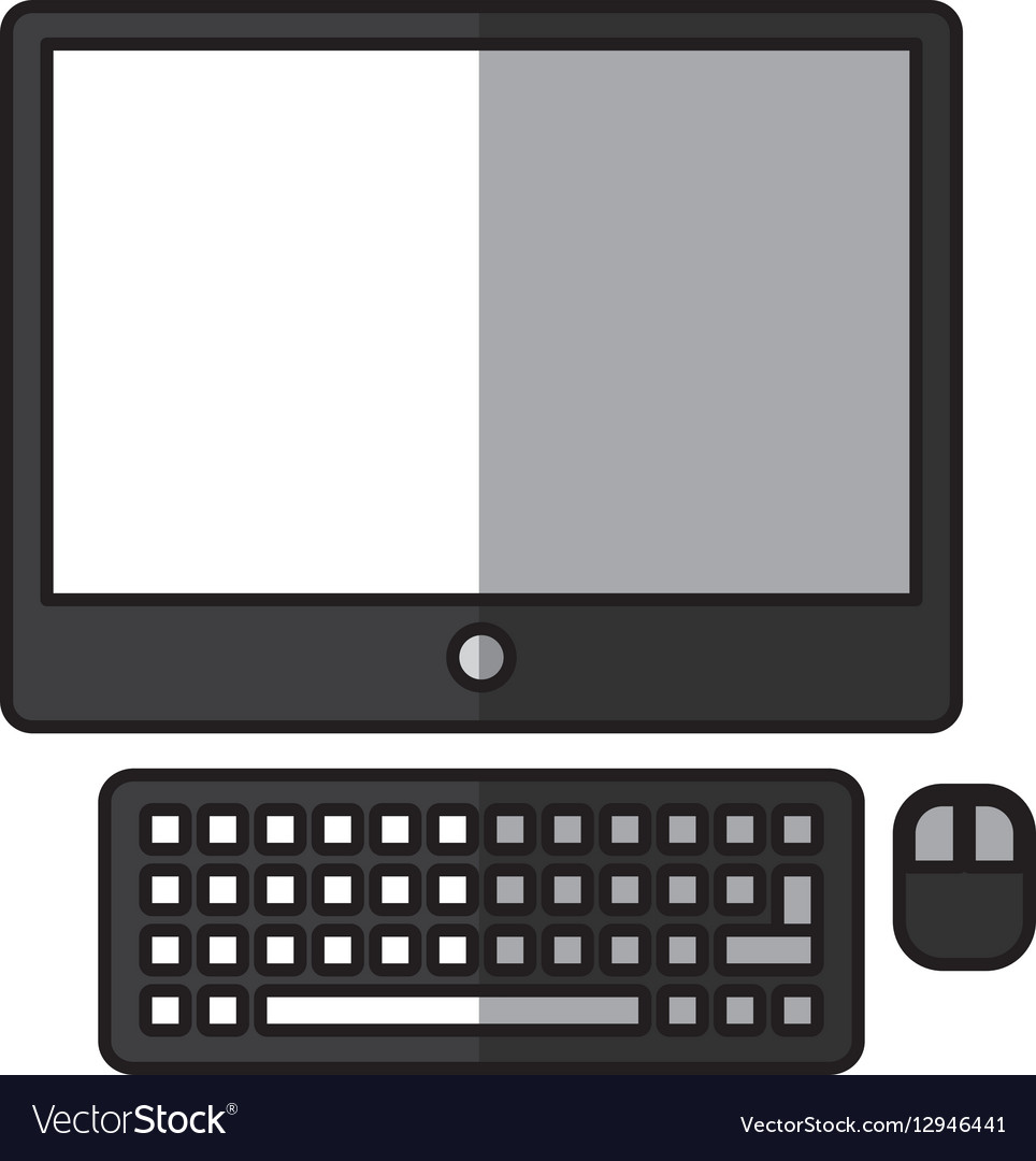 Computer desktop isolated icon