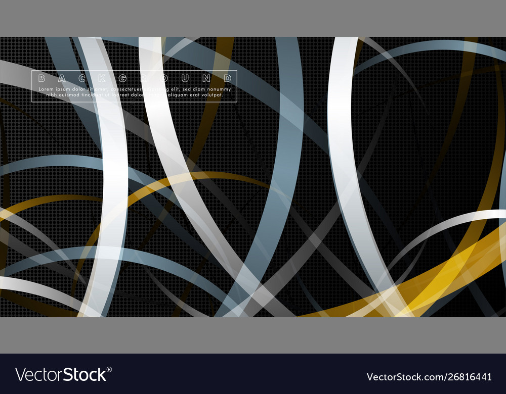 Curved abstract design with background Vector Image Curved abstract design with background