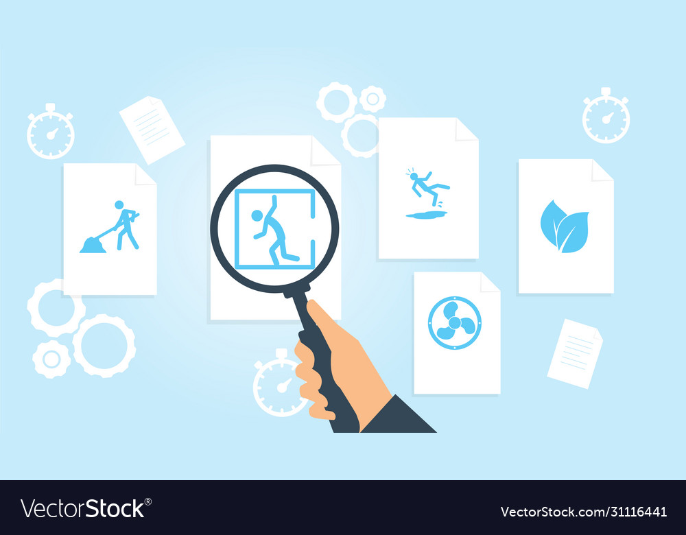 Document with search icons file and magnifying