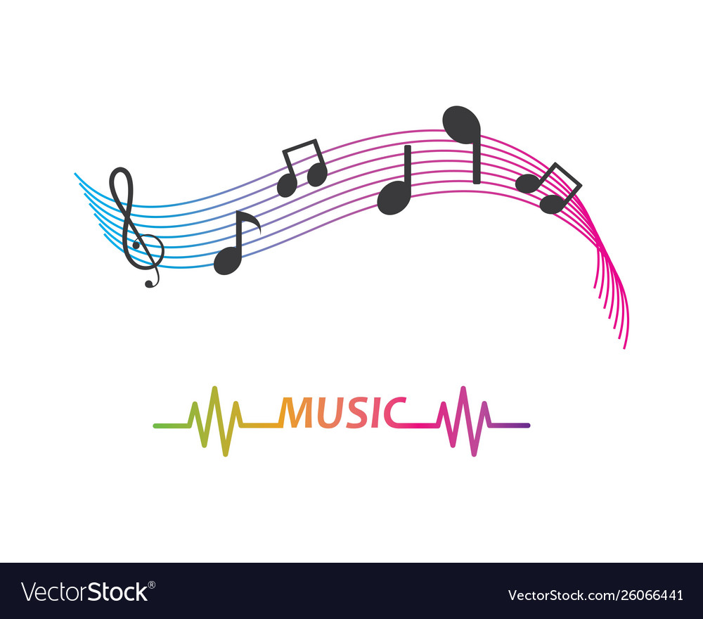 Music note design Royalty Free Vector Image - VectorStock