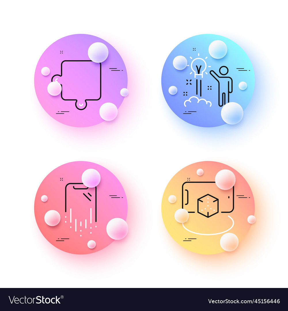 Augmented reality puzzle and creative idea Vector Image