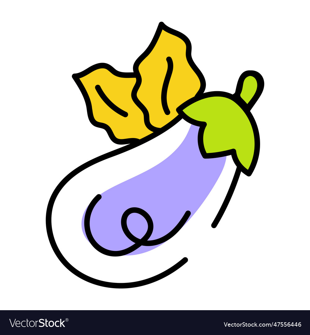 Eggplant Royalty Free Vector Image - VectorStock