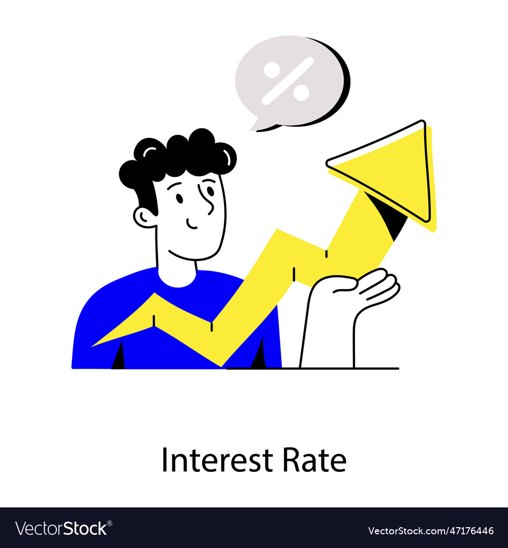 Interest rate Royalty Free Vector Image - VectorStock