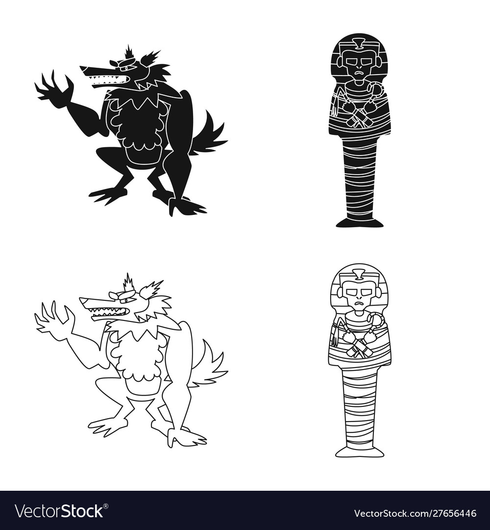 Isolated object mystic and hell sign