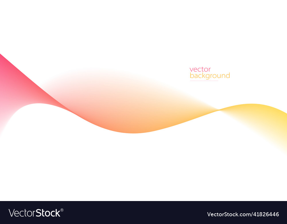 Smooth flow of wavy shape with gradient abstract