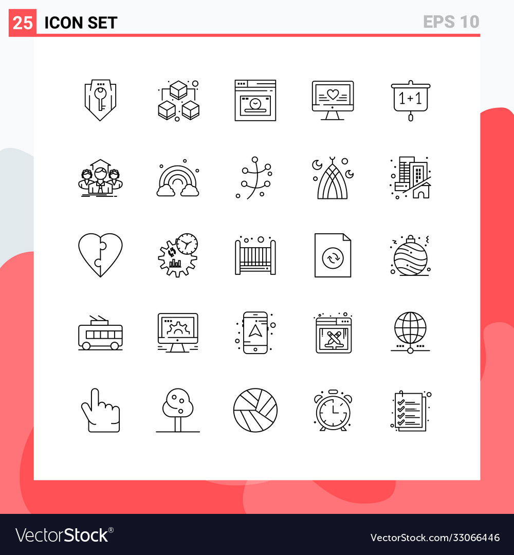 User interface pack 25 basic lines