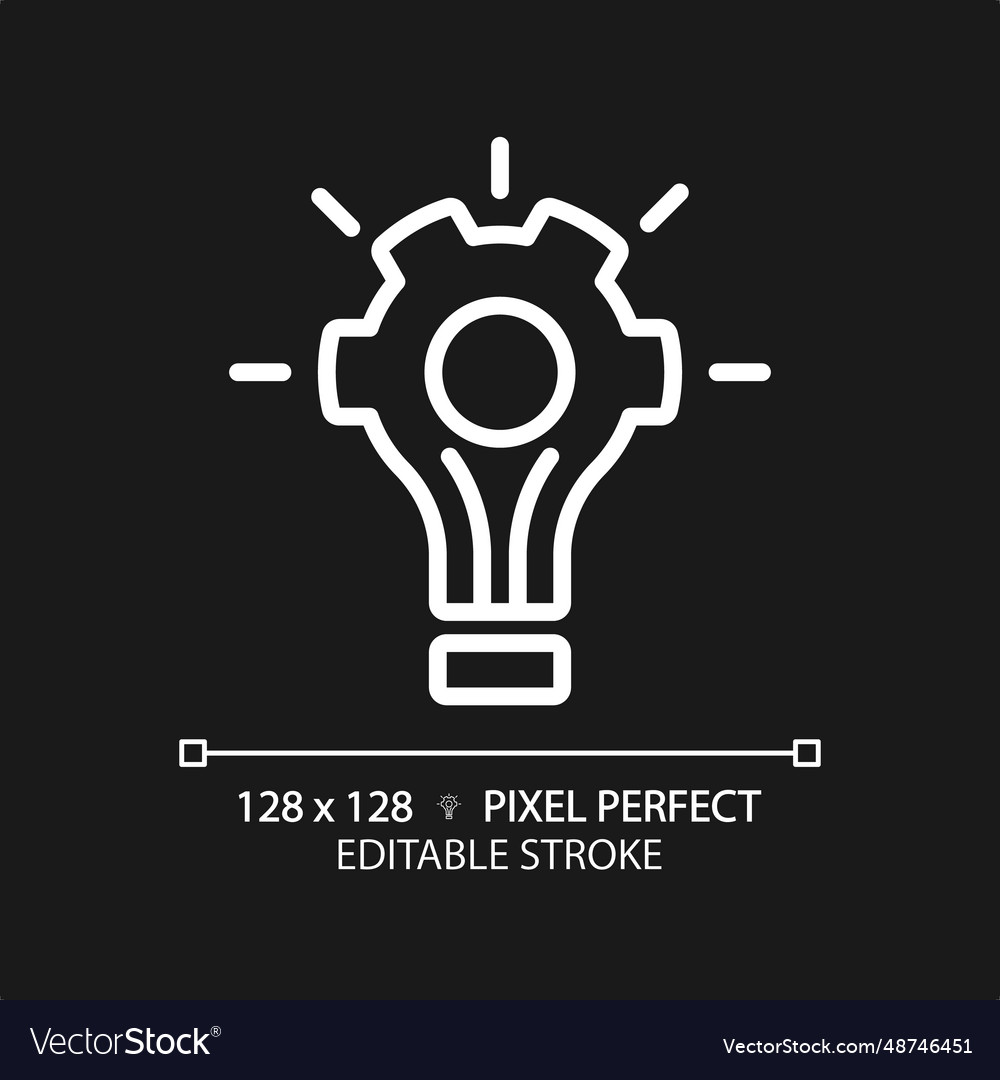 2d customizable thin linear white problem solving Vector Image 2d customizable thin linear white problem solving