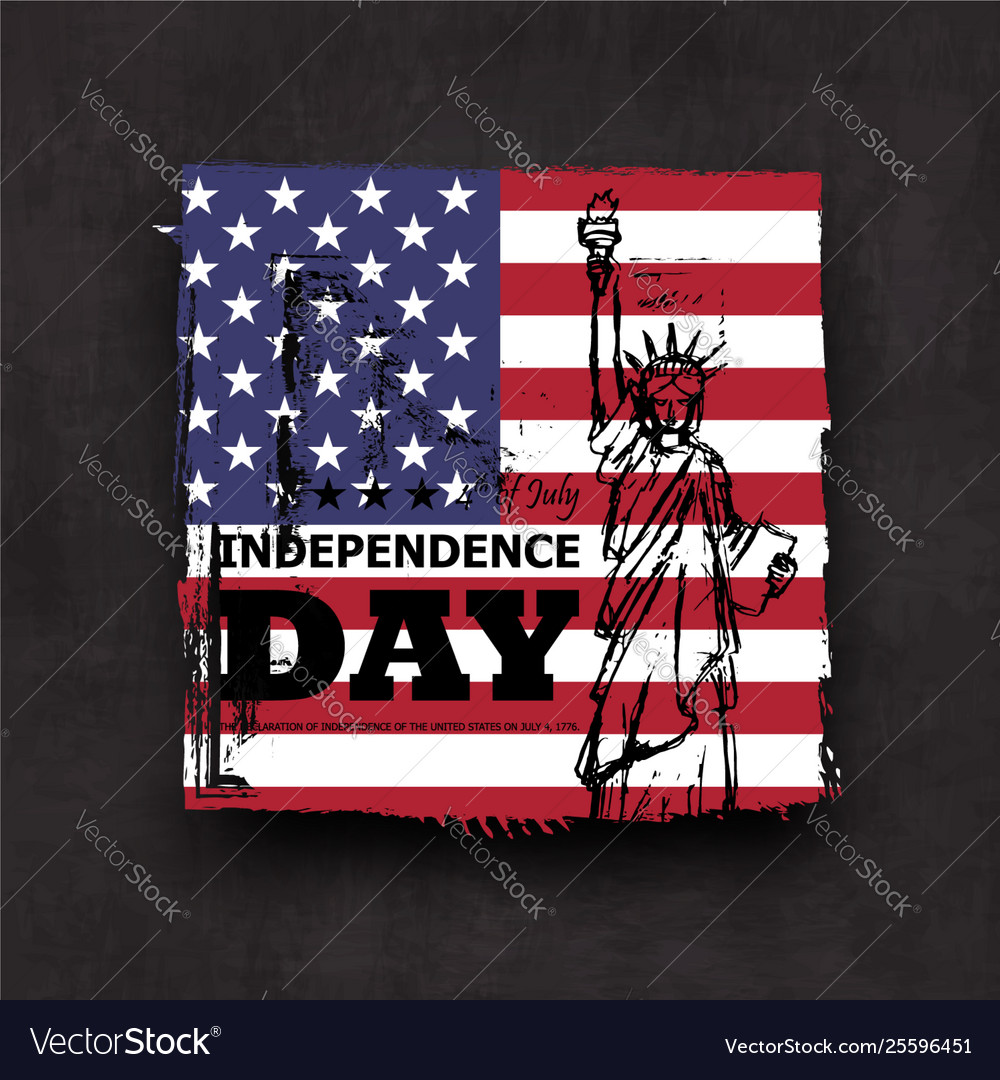 4th july independence day usa grunge vector image 4th july independence day usa grunge