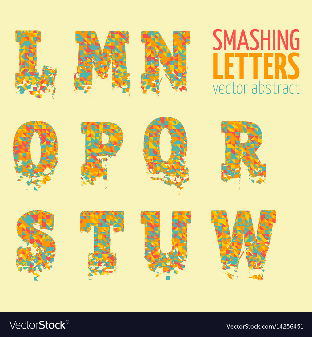 Abstract colorful smashing mesh