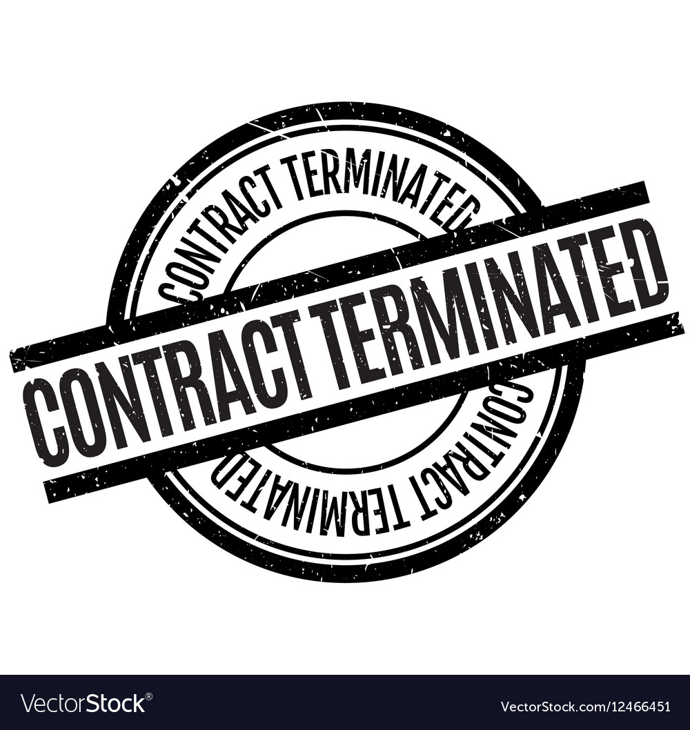 contract-terminated-rubber-stamp-royalty-free-vector-image