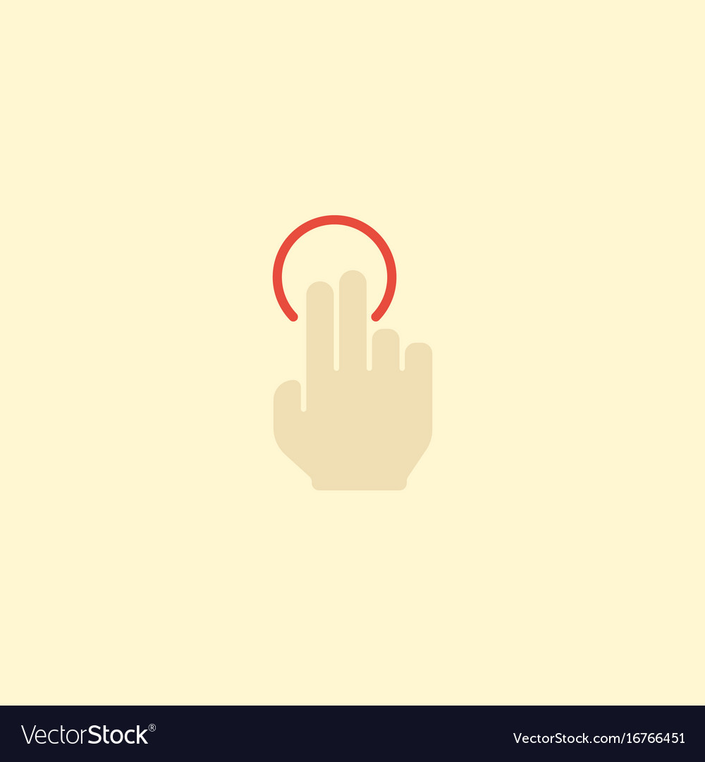 Flat icon nudge element