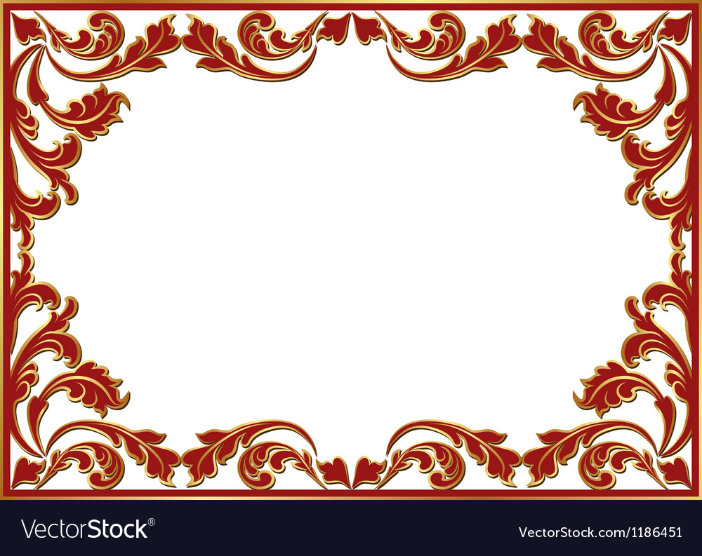 Floral frame Royalty Free Vector Image - VectorStock