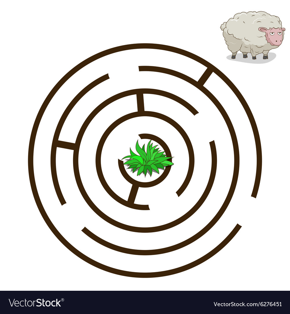 Game labyrinth find a way sheep