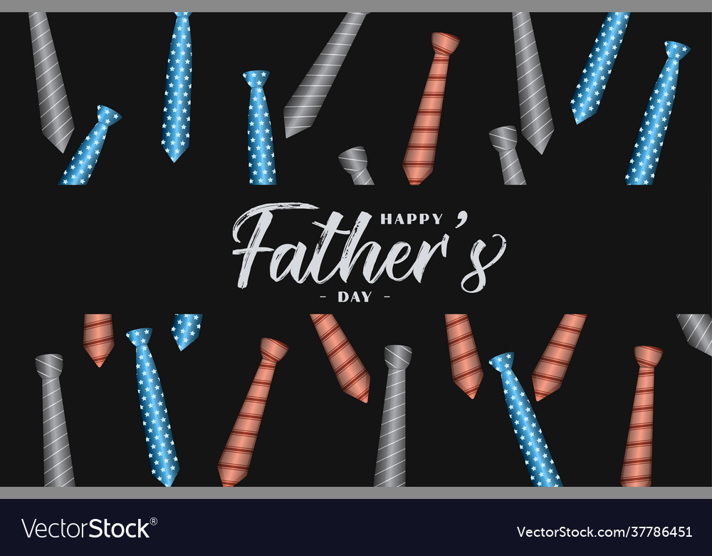Happy fathers day tie pattern background