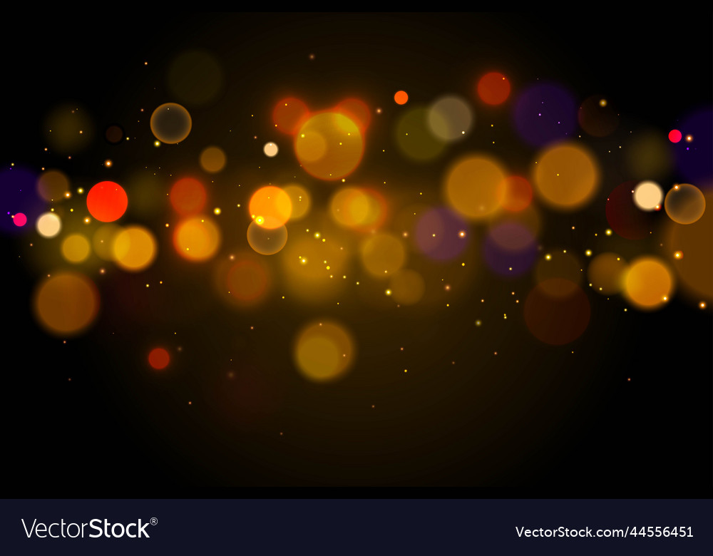 Realistic bokeh background design