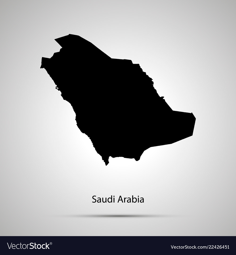Saudi Arabia Country Silhouette