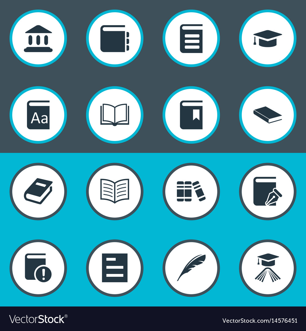 Set of simple knowledge icons