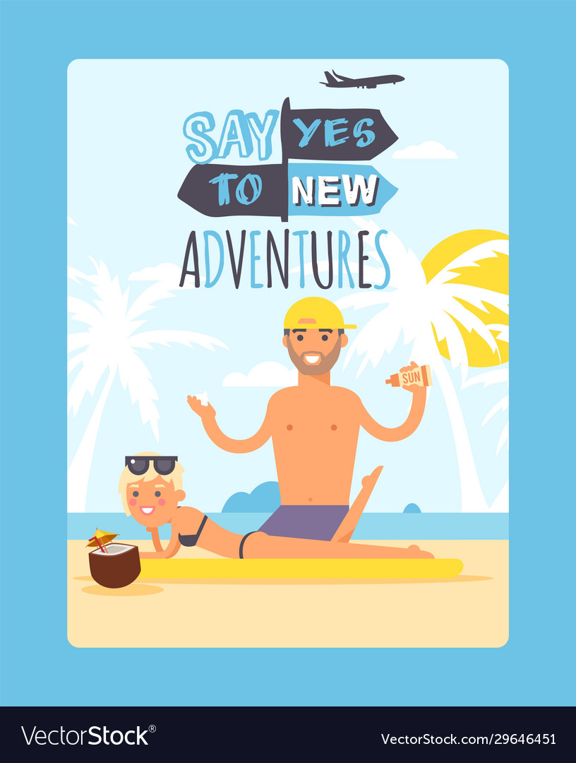 Sommerurlaub typografische Poster Inspiration vector image Sommerurlaub typografische Poster Inspiration