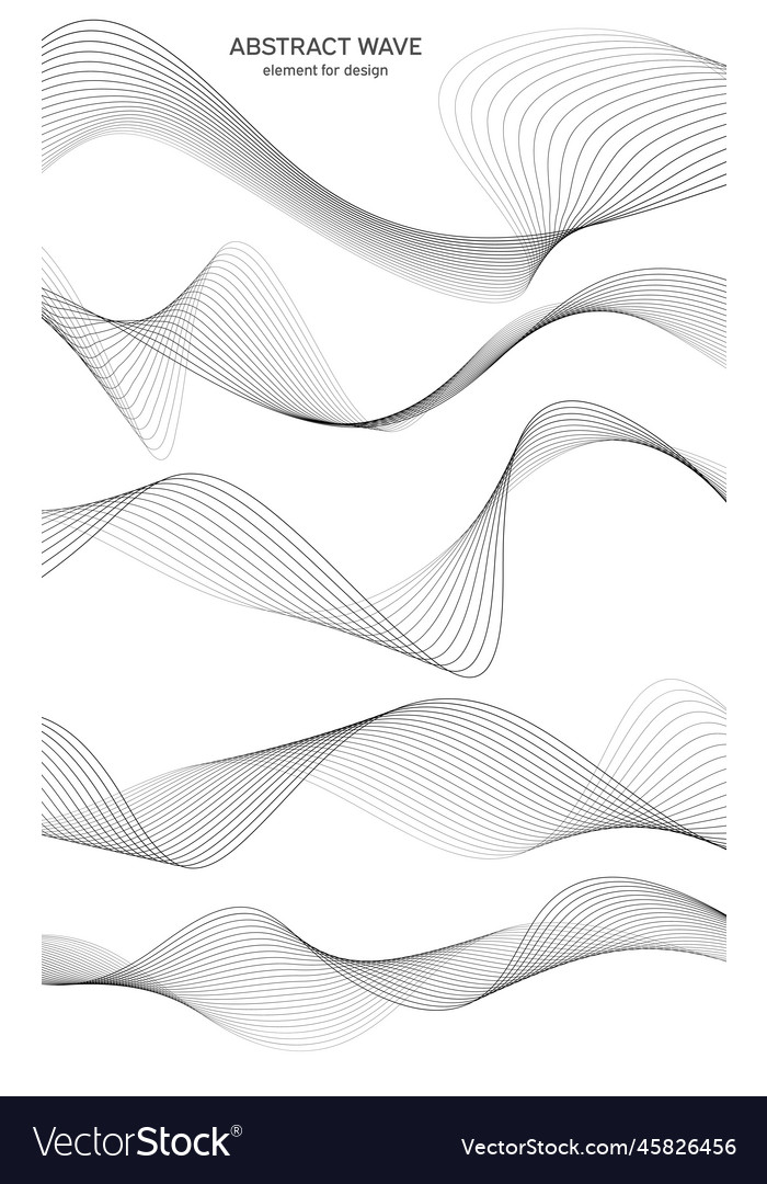 Abstract wave element for design digital vector image Abstract wave element for design digital