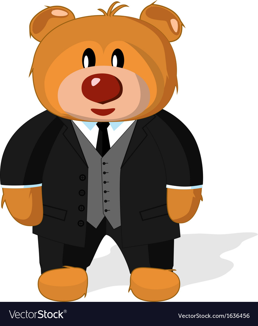 bear wearing coat