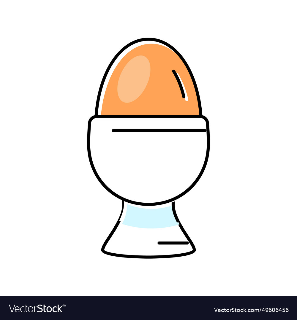 Egg cup color icon