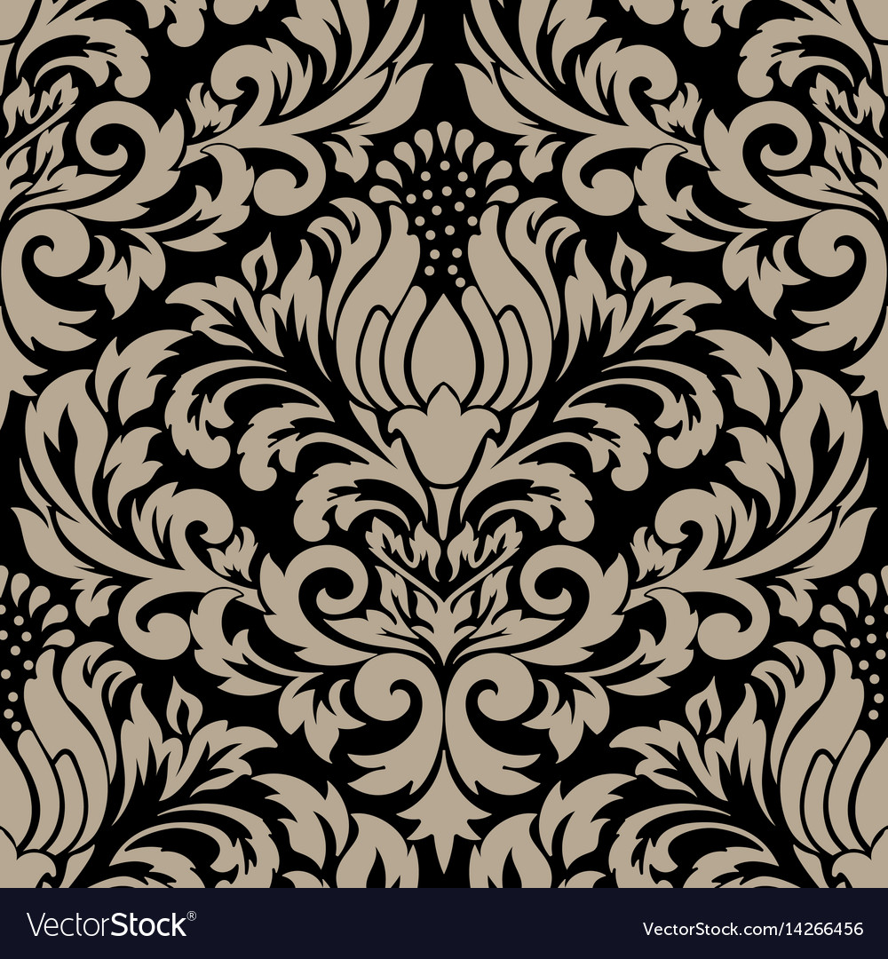 Elegant Damask Floral Pattern