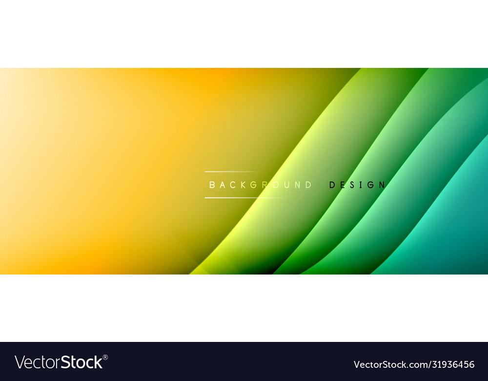 Fluid gradient waves with shadow lines and glowing Vector Image Fluid gradient waves with shadow lines and glowing