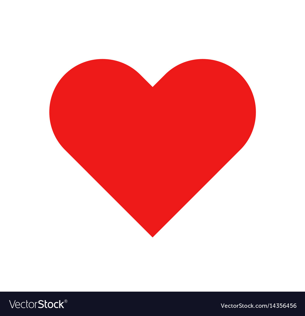 Download Heart red icon Royalty Free Vector Image - VectorStock