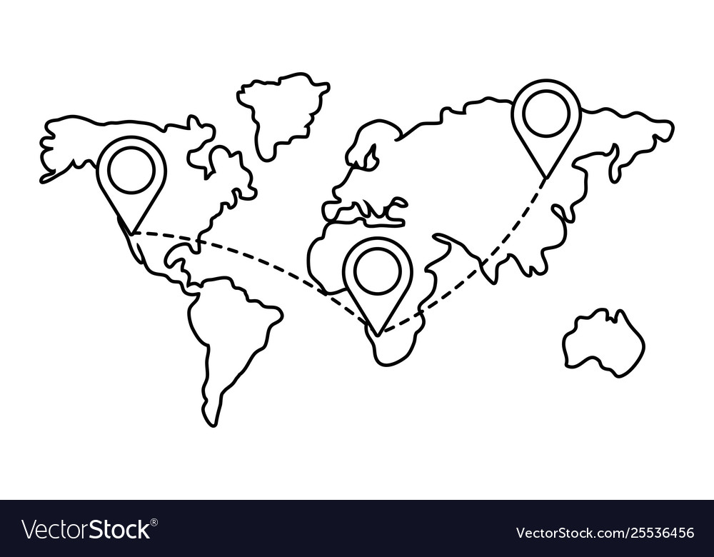 Map with Location Icons