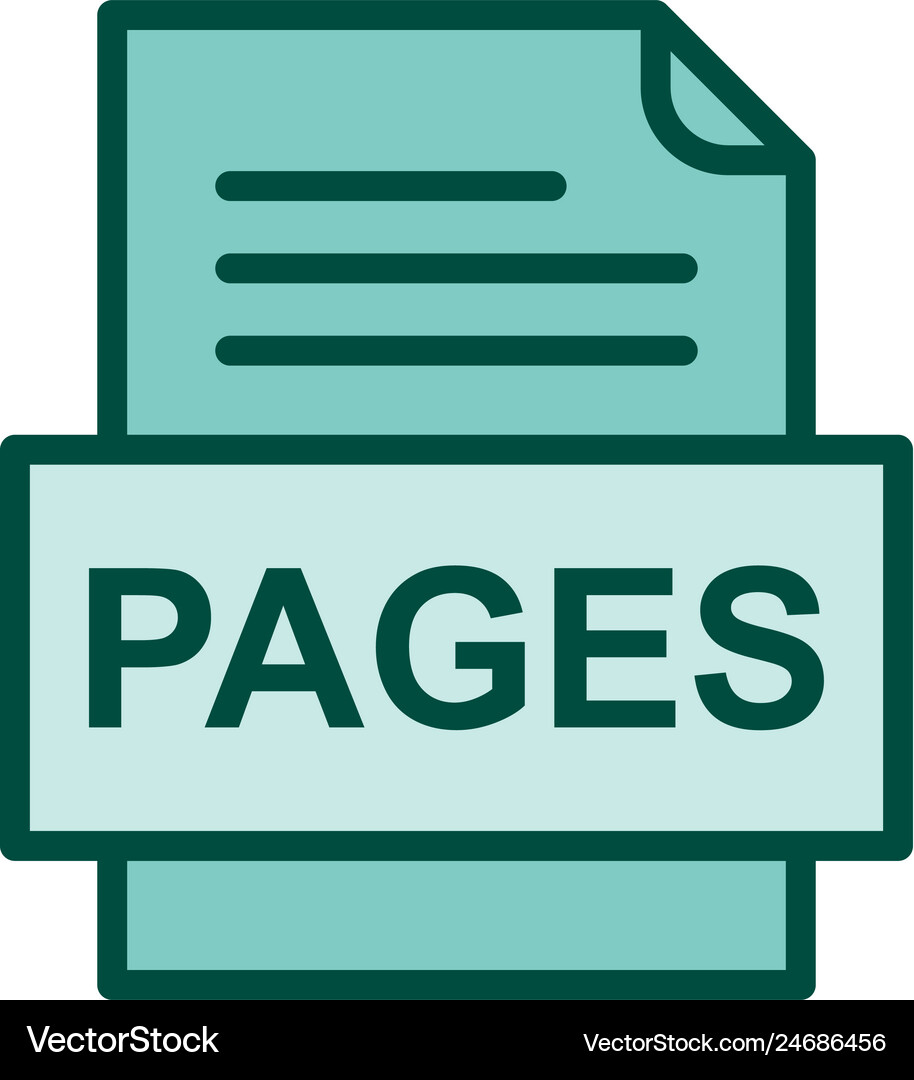 Pages file document icon Royalty Free Vector Image