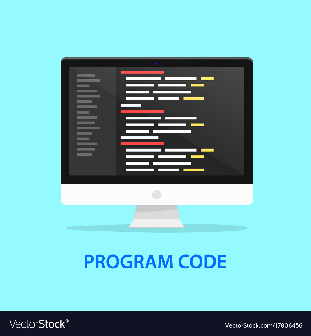 Programming Code Icon - Computer System