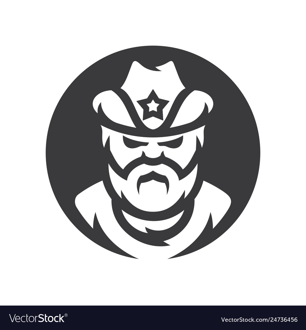 Sheriff policeman silhouette sign