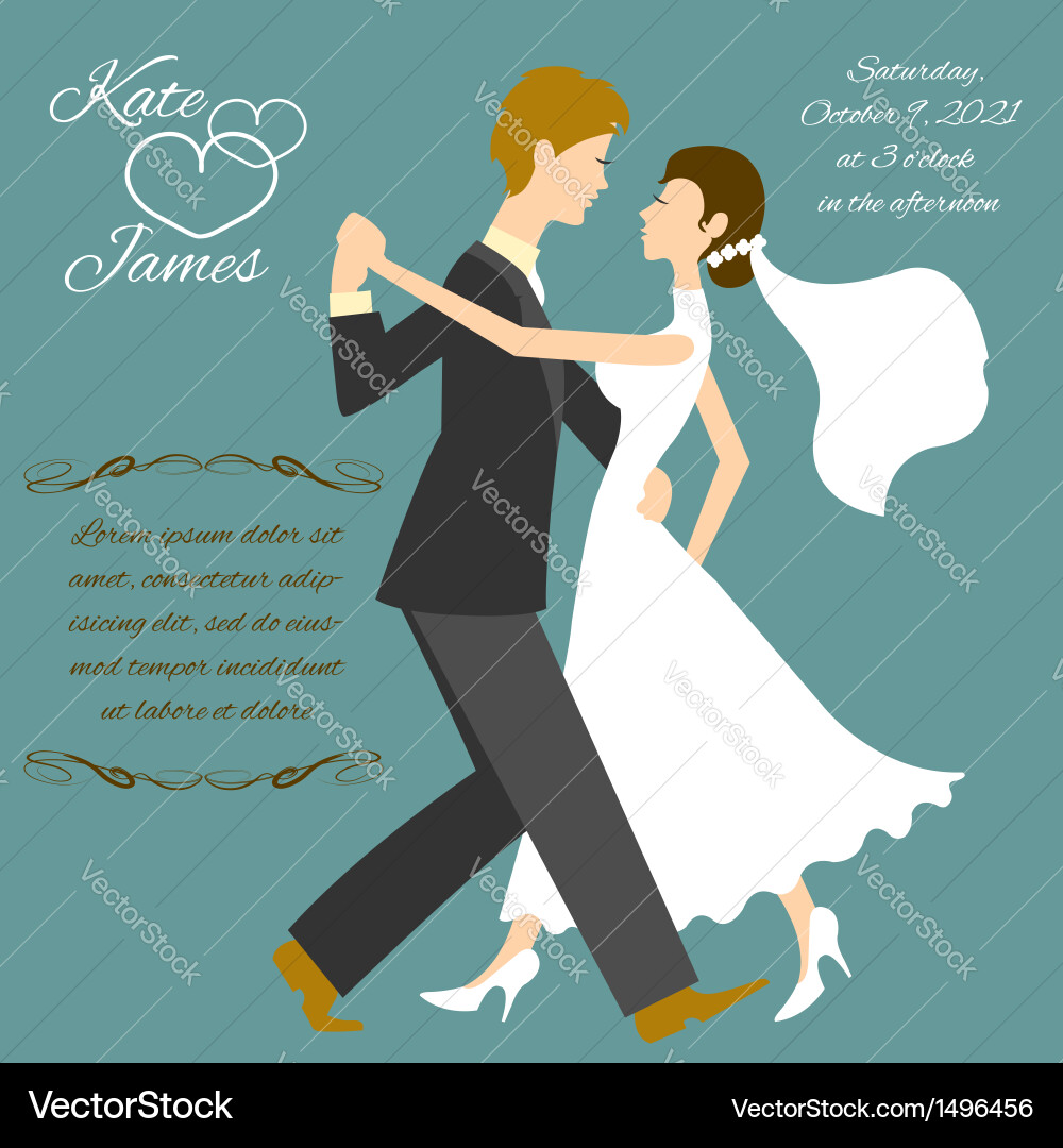 Wedding couple Royalty Free Vector Image - VectorStock