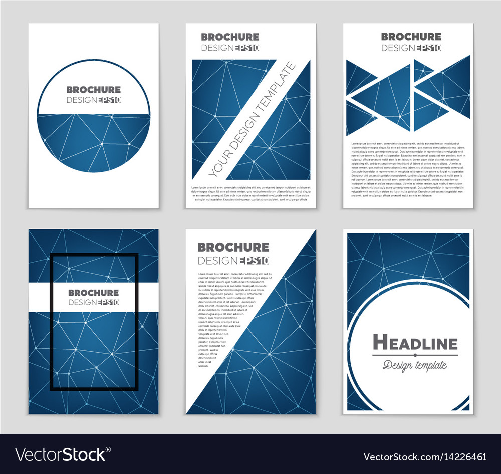 Abstract layout background set for art