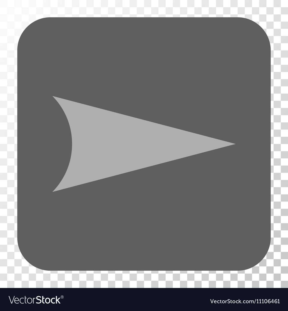 Arrowhead right rounded square button