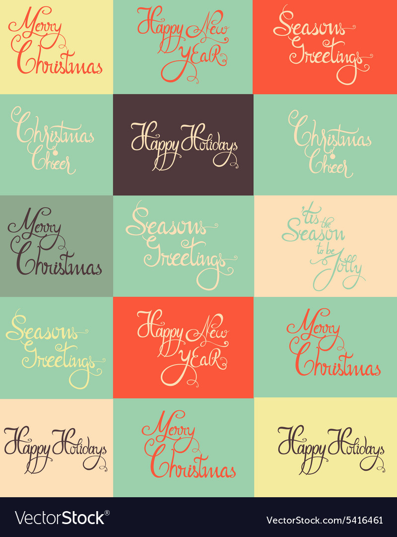 Christmas with typography elements