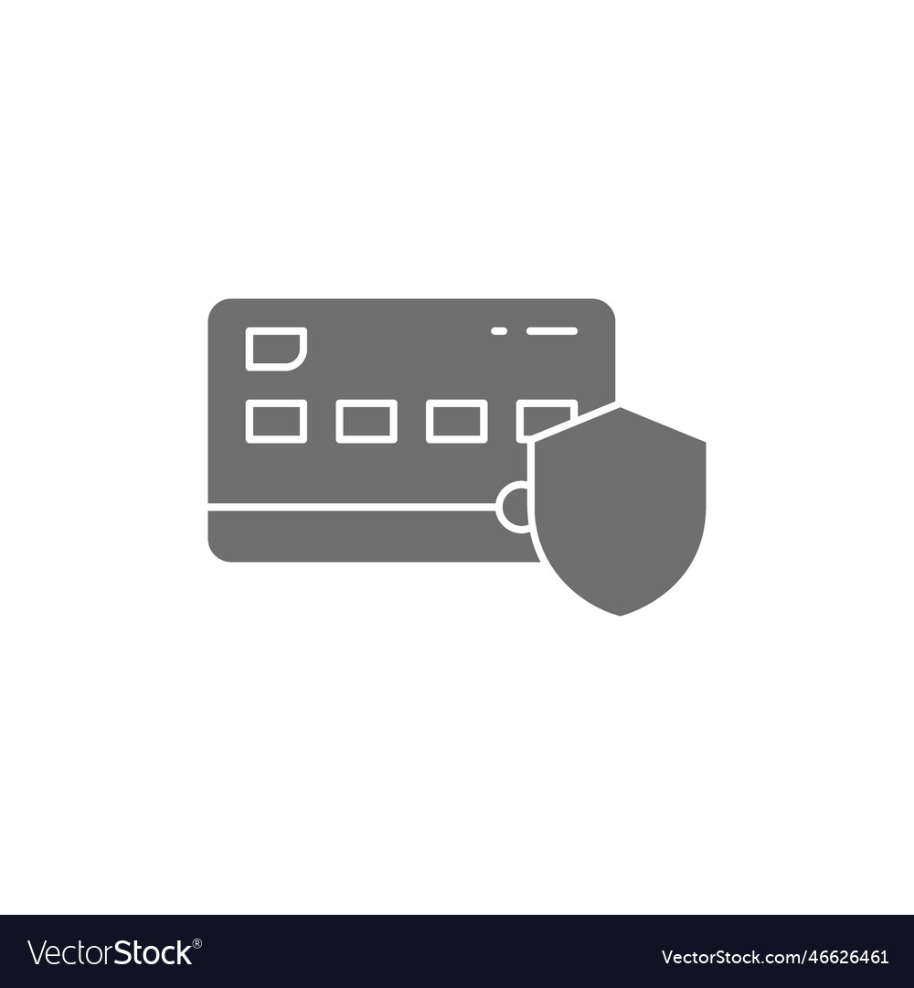 Credit card with shield security