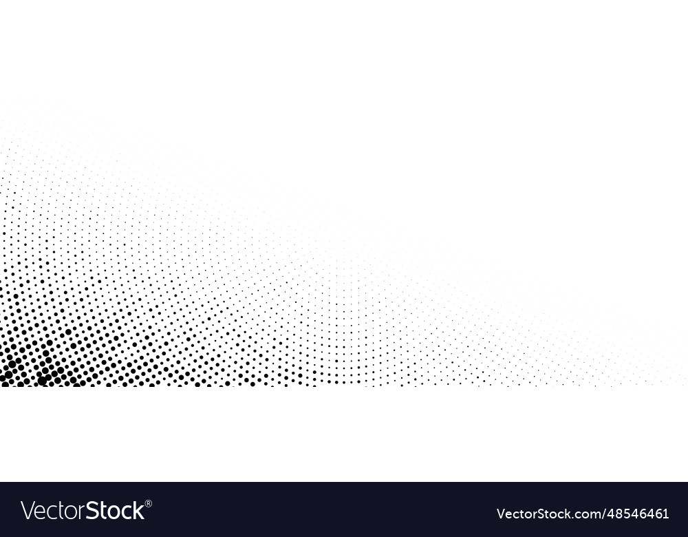 Faded halftone corner texture gradient pattern Vector Image