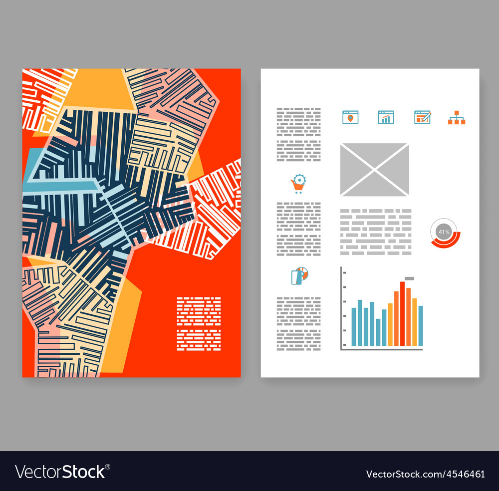 Flyer leaflet booklet layout editable design