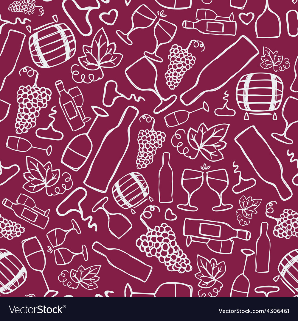 Hand-drawn seamless pattern