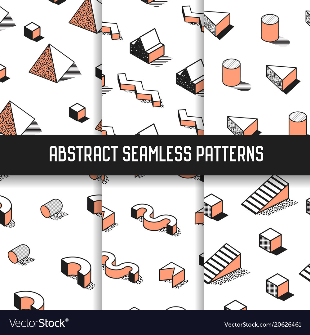 Memphis Style Abstract Patterns