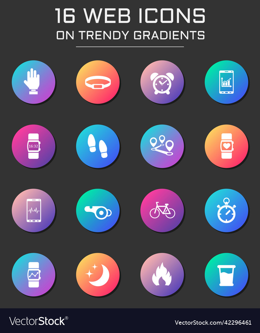 Monitoring apps web icons