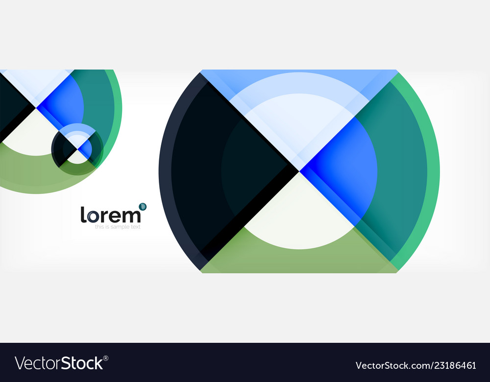 Multicolored round shapes abstract background