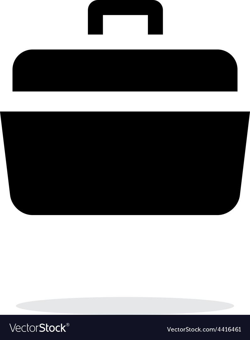 Open case simple icon on white background