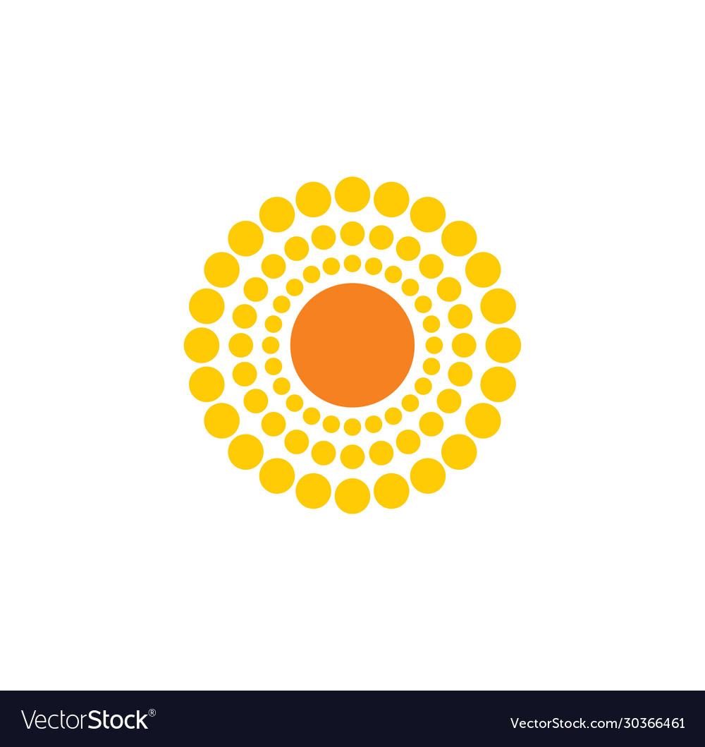 Sun related icon on background for graphic and web vector image Sun related icon on background for graphic and web