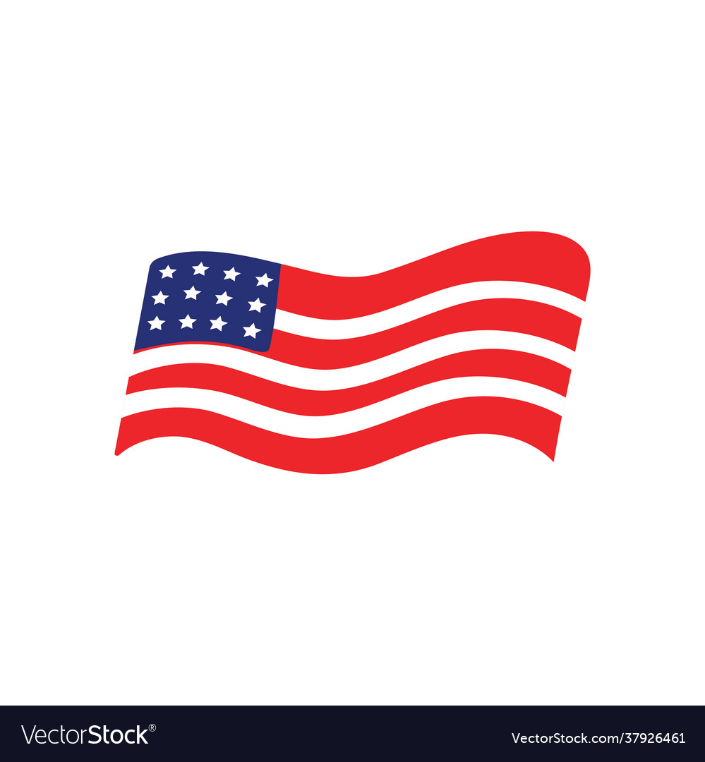 USA Flag Icon - Patriotic Symbol